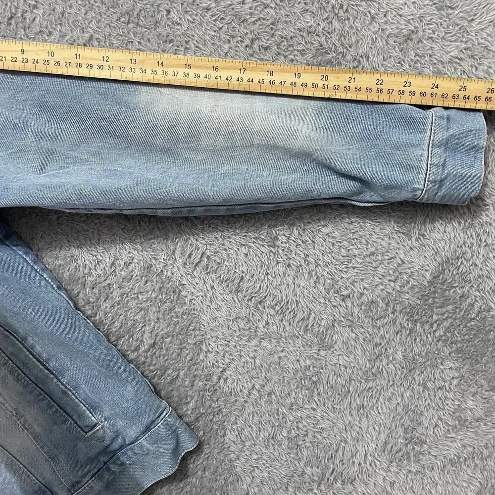 Legacy Edition By Jordan Craig Denim Jacket Mens Size Large‎ Distressed Blue - Picture 7 of 8